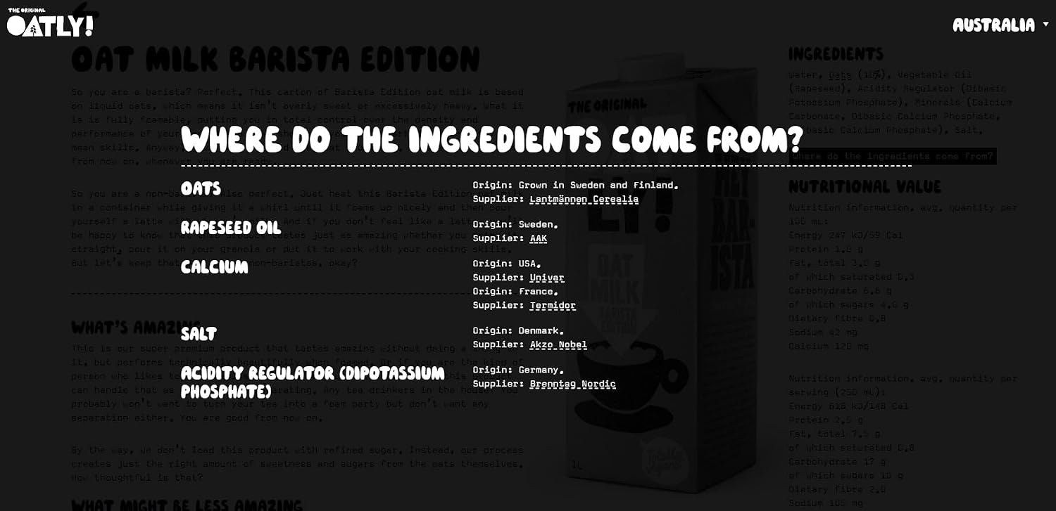OATLY Mleko owsiane Barista Edition 6 x 1 l