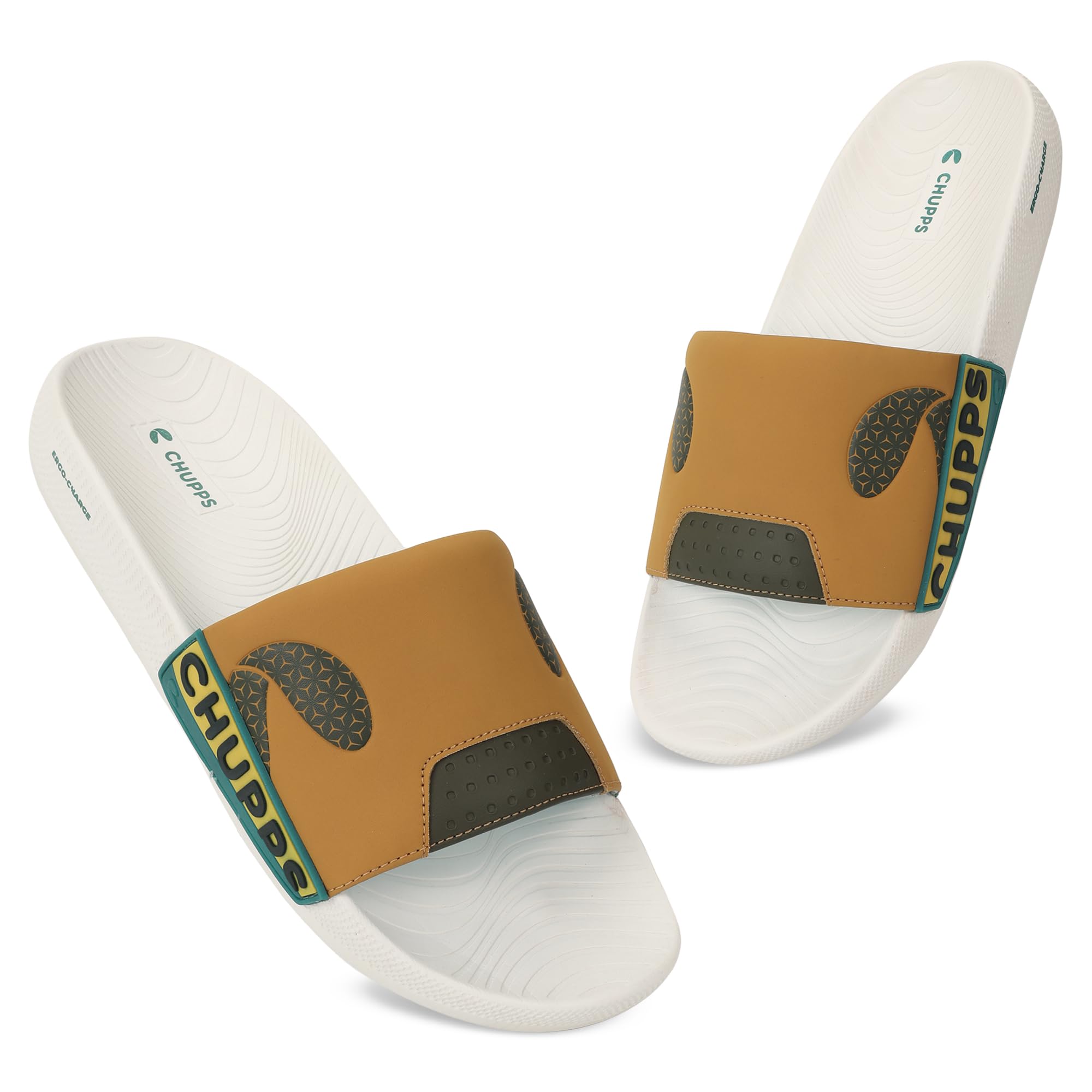 Burn Men's Slides Slippers | Ergo-Charge Cushioning Footbed | Lightweight EVA Sole | Quick-Dry Upper | Soft Comfortable Recovery Slides | Anti-Slip Casual Sports Sliders for Men |-image-42