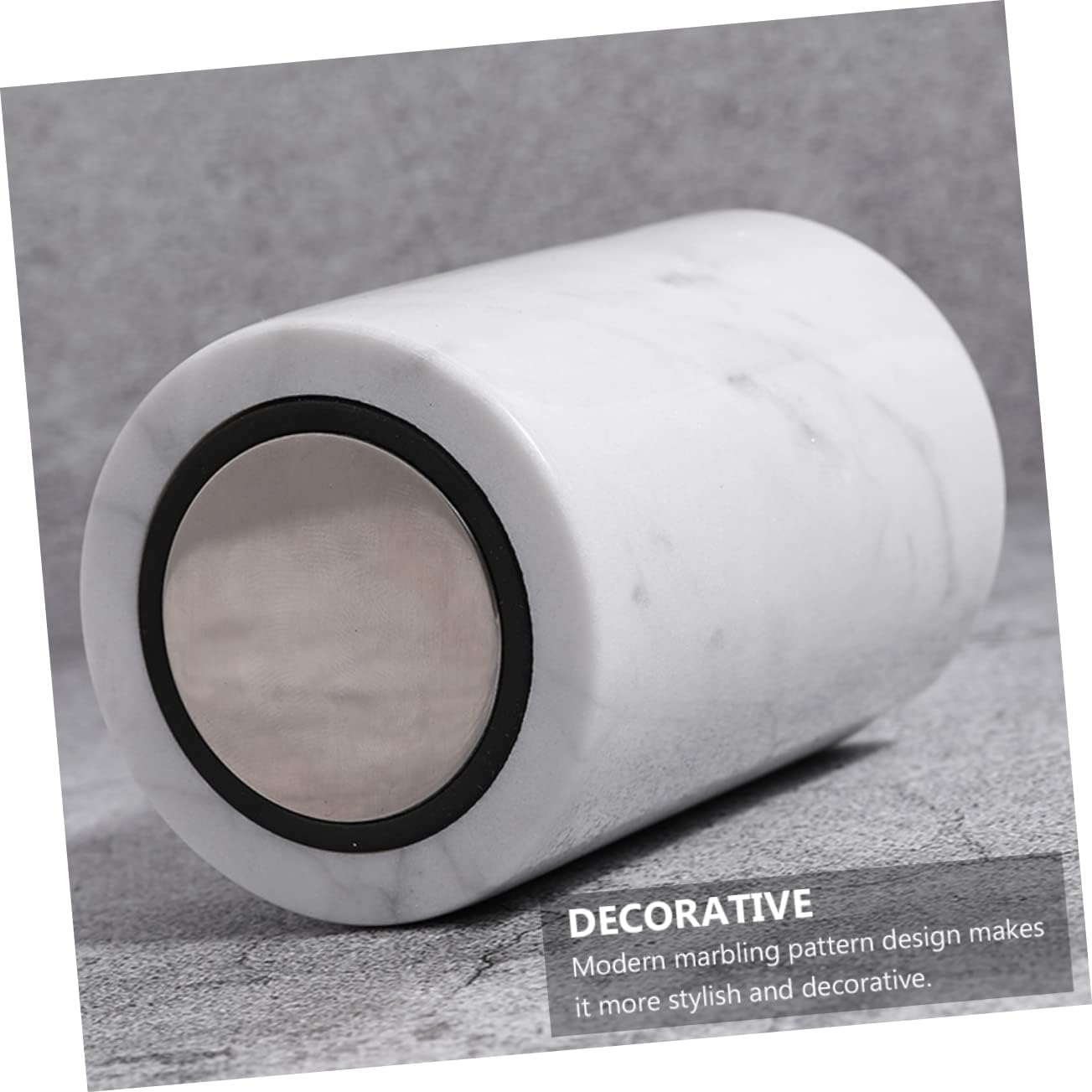 KICHOUSE Fashion Toothpick Holder and Cotton Swab Storage Box Natural for Drawing Room Ornament Automatic Pressure Design for Easy Access for Parties and Home Decor