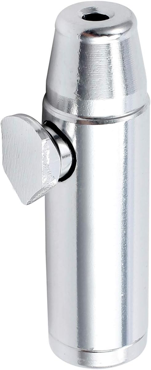 COLFULINE Removable Portable Sniffer Snorter Snuff Rocket Metal Bullet Dispenser Tube Vial NEW