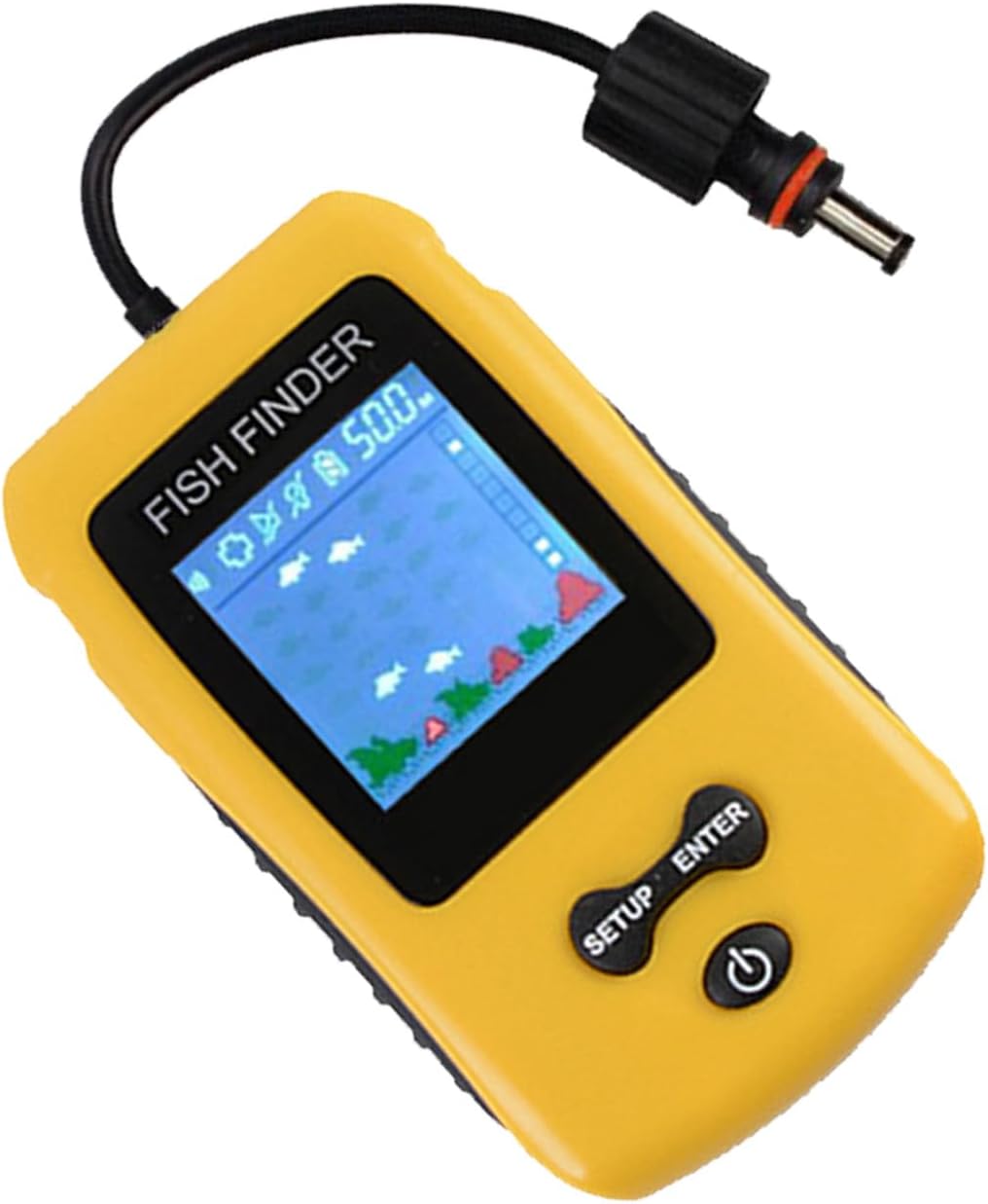 Fish Detectors Portable Finders with Depth Readout Alarm Handheld Sounders Sonar Alarm Sensors Fishing Tool Fishing Tool