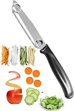 Multi Function Stainless Steel Vegetable Peeler Julienne Cutter with Ergonomic Handle Fruit Vegetable Slicer for Carrot, Cucumber, Potato, Apple & More Kitchen Peeling Tool