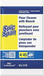 Spic and Span Professional Bulk Floor and Multi-Surface Concentrate Cleaner with Bleach for Commercial Use, 1 Packet Makes 2.5-3 Gallons, 2.2 oz. (Case of 45)