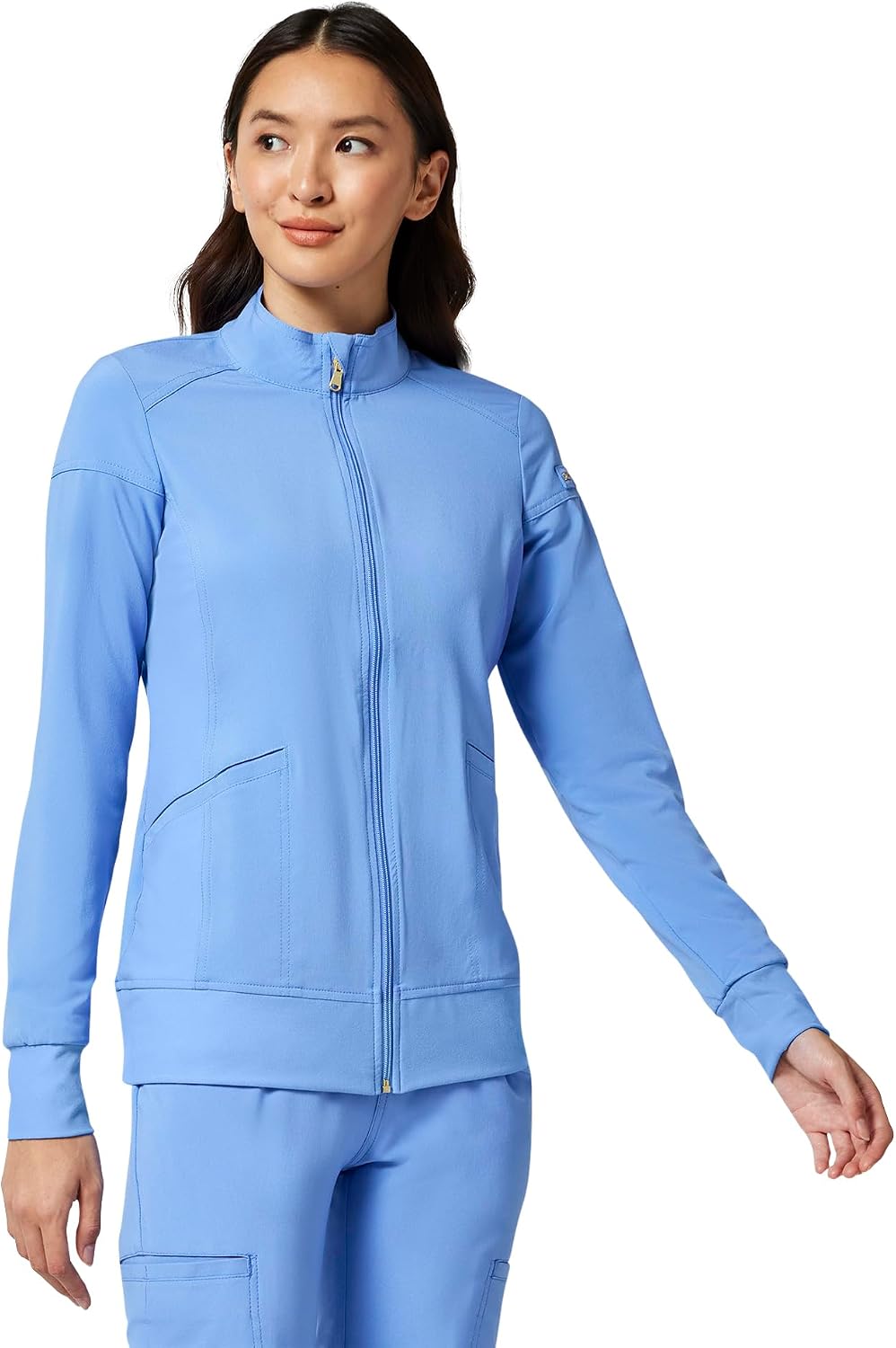  iFlex Scrub Jacket for Women 2 Pocket Zip Front thumbnail