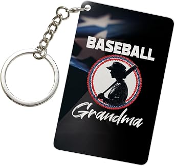 Baseball Grandma 23 Inch Rectangular Keychain Custom Design Durable Fashionable
