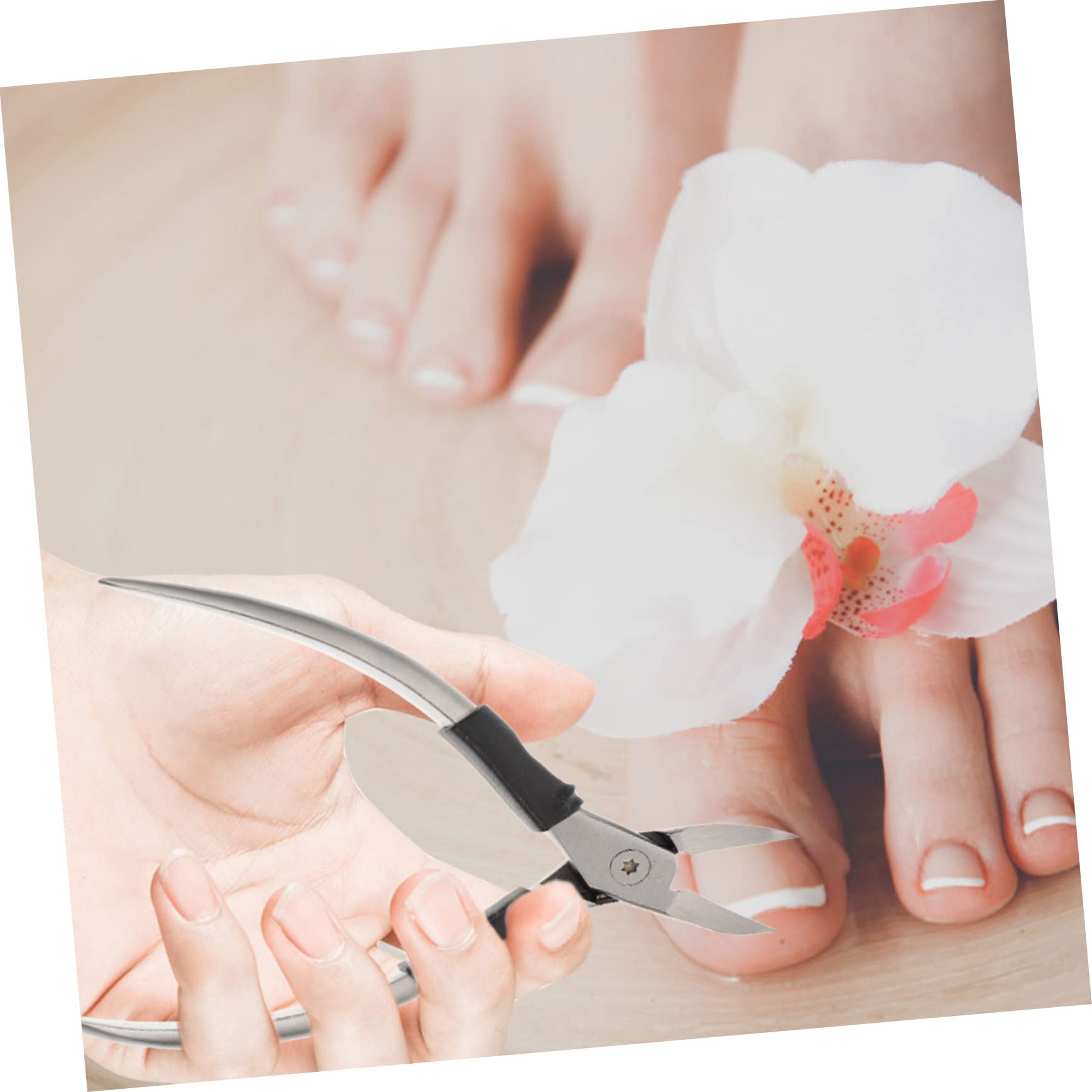 Healeved 3sets Forbici Per Unghie Acciaio Inossidabile e Silicone Tronchesi Per Cuticole e Unghie Spesse Strumenti Per Manicure e Pedicure Design Ergonomico e Affilato e Incarnite