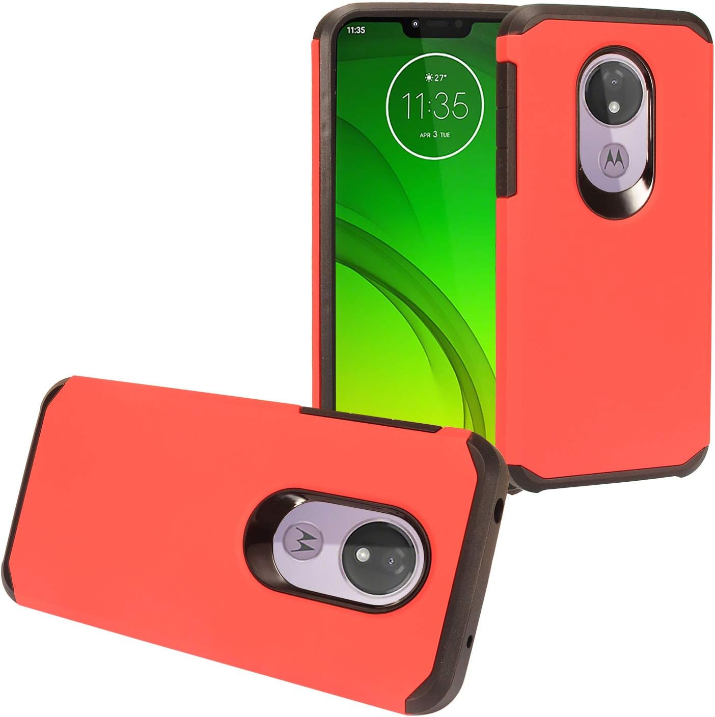 J&D Compatibile per Motorola Moto G7 Power/Moto G7 Supra Pellicola Protettiva, 3-Pack [Vetro Temperato] [Non Piena Copertura] Balistico Vetro Protezione Schermo - Non per Moto G7/G7 Plus/G7 Play