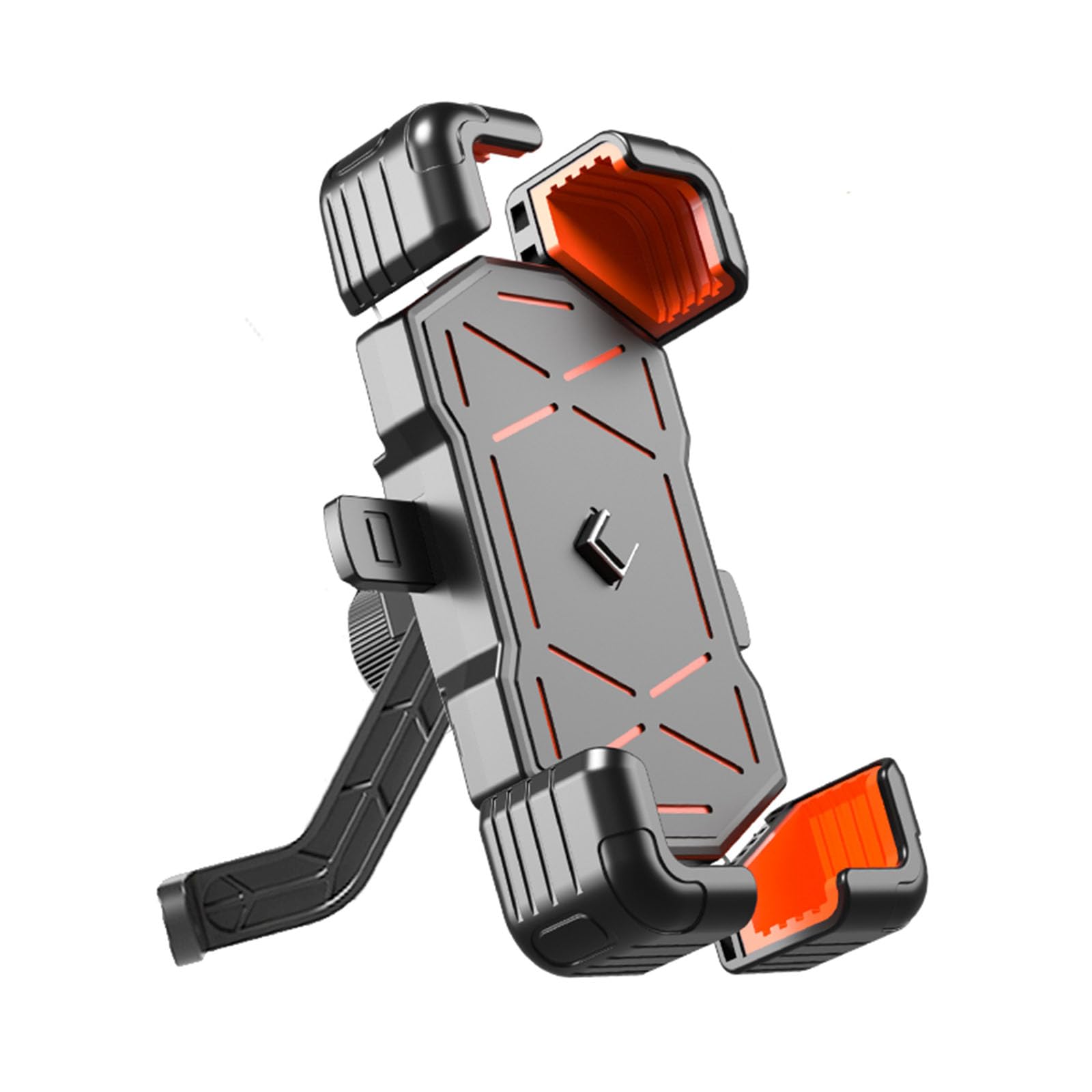 Motorcycle Phone Mount Holder for Suzuki Avenis 2022-2023, Adjustable 360° Rotating Mobile Phone Holder, for Motorcycles, Scooters, Bicycles,Rearview Mirror-Orange