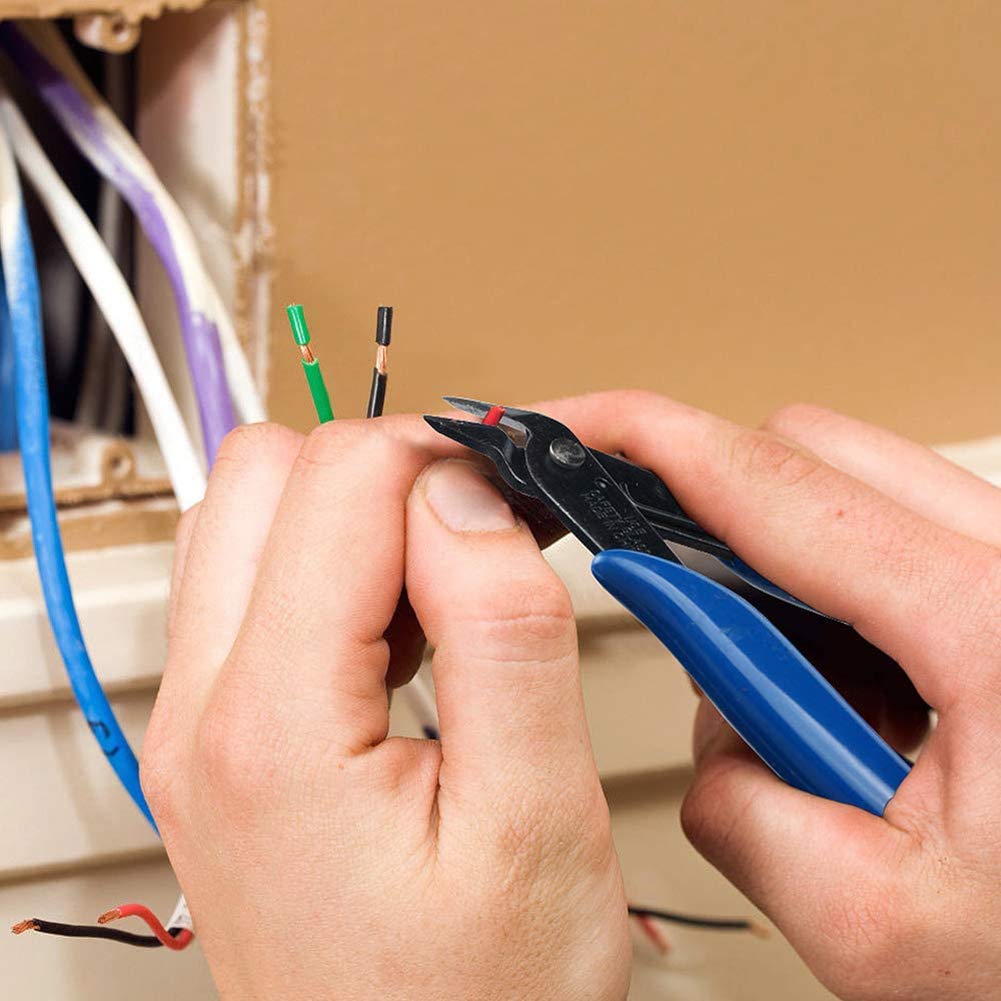 CYH 4 Pezzi Pinze per Taglierine di Precisione, Tronchesino dal Taglio Diagonali Tronchesi a Filo Diagonale, per l'industria Elettronica, Lavorazione di Gioielli, Modellismo Pinze per Bigiotteria