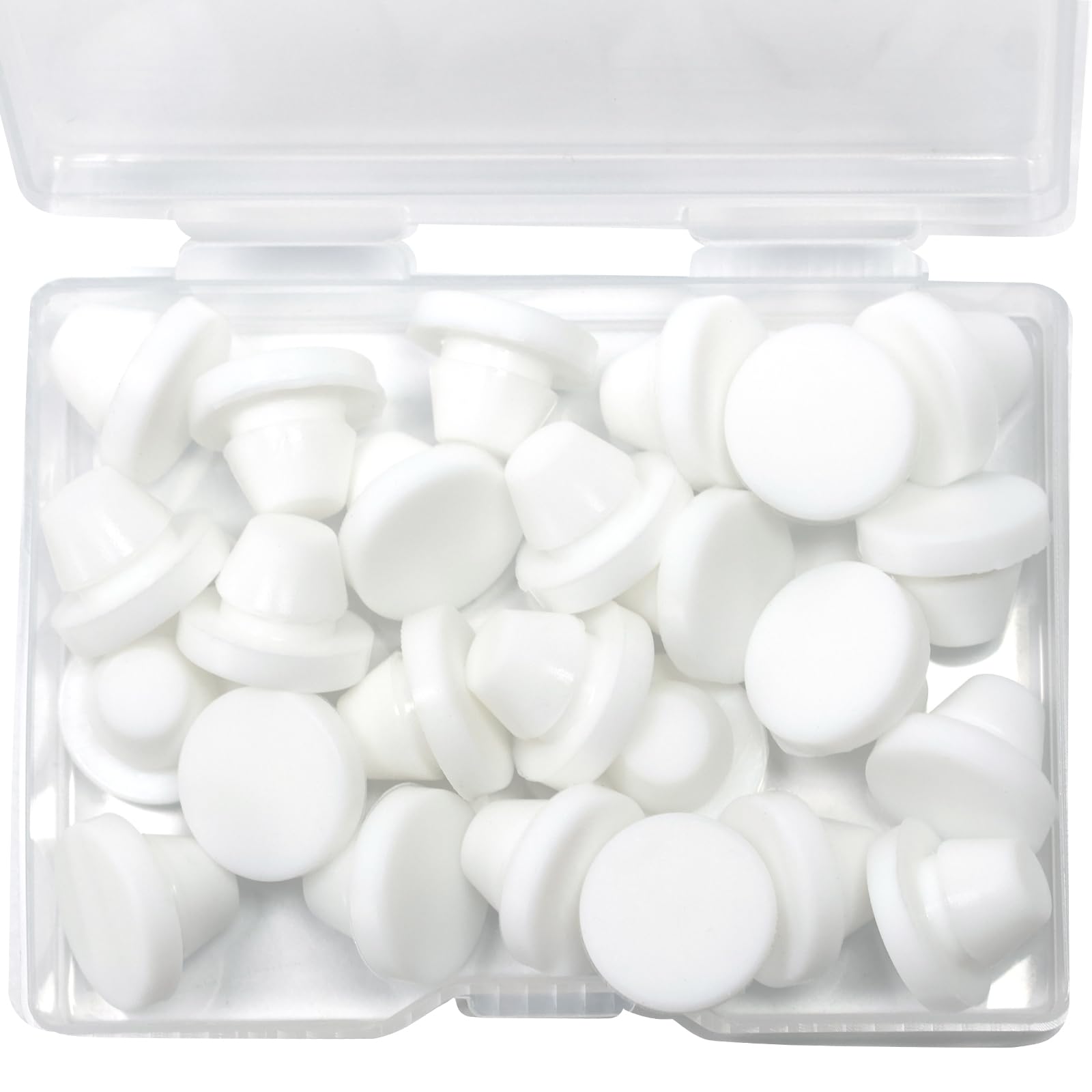 25 Pcs 8 mm Silicone Rubber Plugs for 8-8.5 mm (5/16"-6/16") Round Holes
