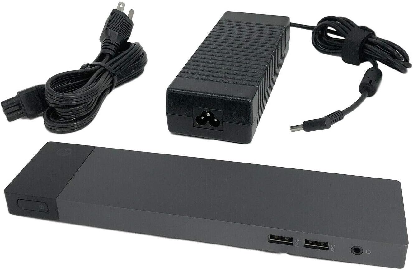 HP ZBook 150W Thunderbolt 3 Dock Thunderbolt 3 Black, Silver Docking Stations (Cable