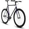 Golden Cycles Fixed Gear Single Speed Bike - Perfect Urban Commuter Bike with Front Brake and Rear Brake - Perfect for Teens and Adults - Bicycles Available in Various Sizes