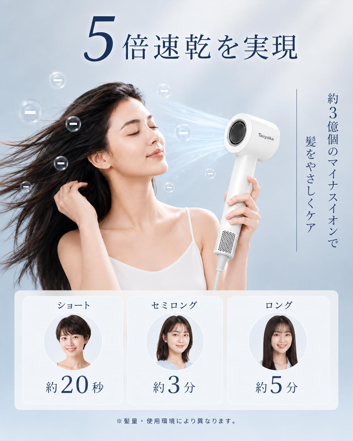 ドライヤー 大風量 20S 速乾 ヘアドライヤー 【3億マイナスイオン・高速低温 Amazon | ドライヤー 大風量 20s 速乾 ヘアドライヤー 爆風50m/s 12