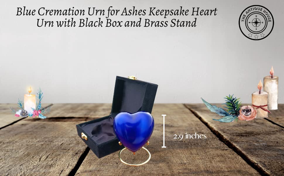 Messing Urn Kleine Hart Crematie Urn – Mini Herdenkingsurn Met Deksel, Standaard & Doos, Wit-zilver, 7.5 Cm, Voor Een Deel As Crematie Urn Hartvormig