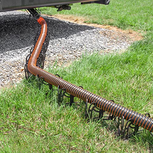 Camco 20-Foot Sidewinder Rv Sewer Hose Support | Features A Lightweight, Flexible, And Durable Frame | Curves Around Obstacles | Black (43052) #TOP7