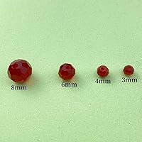 Vista 3 de 550 cuentas redondas de cristal de 0.118, 0.115, 0.236, 0.315 y 0.315 pulgadas, cuentas espaciadoras redondas facetadas para hacer joyas, pulseras