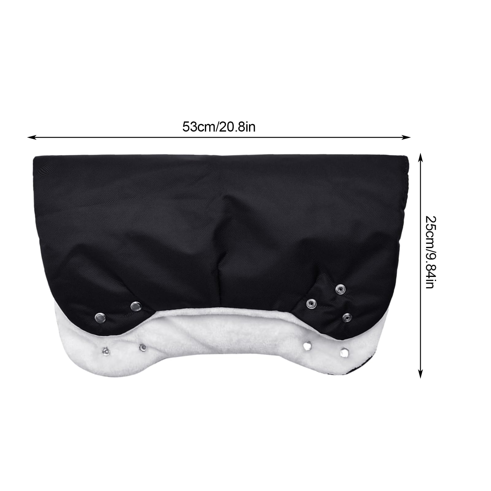 Sac à main en polaire, gants antigel pour guidon, tissu Oxford 1680D, accessoires de poussette d'hiver, pour poussettes, poussettes, poignées de panier, poussettes