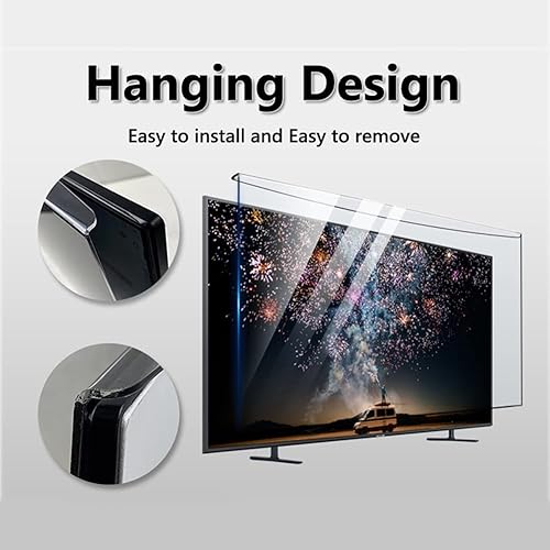 Miniatura 4 de WSHA Protector de pantalla de TV de acrílico anti luz azul de 32 a 42 pulgadas, panel de película de protección ocular antideslumbrante, reduce la