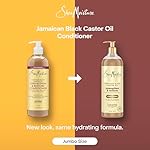 SheaMoisture Strengthen & Restore Conditioner Jamaican Black Castor Oil for Damaged Hair Paraben-Free 24 oz - Image 3