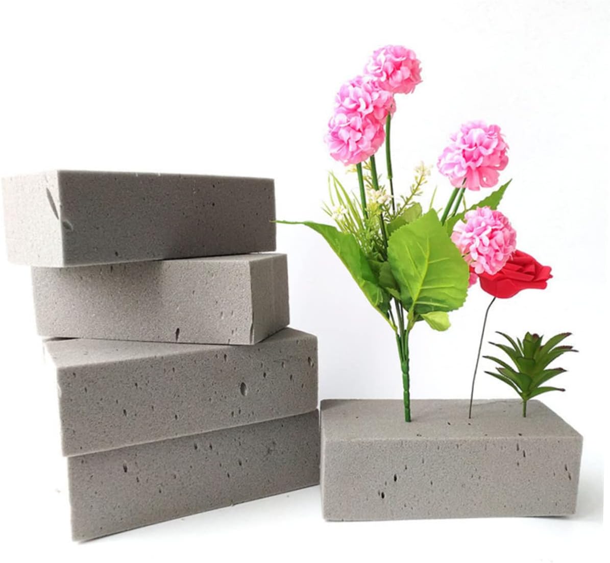 Angoily 5pcs Flower Arrangement Holder Artificial Flower Fixed Board Clay Board