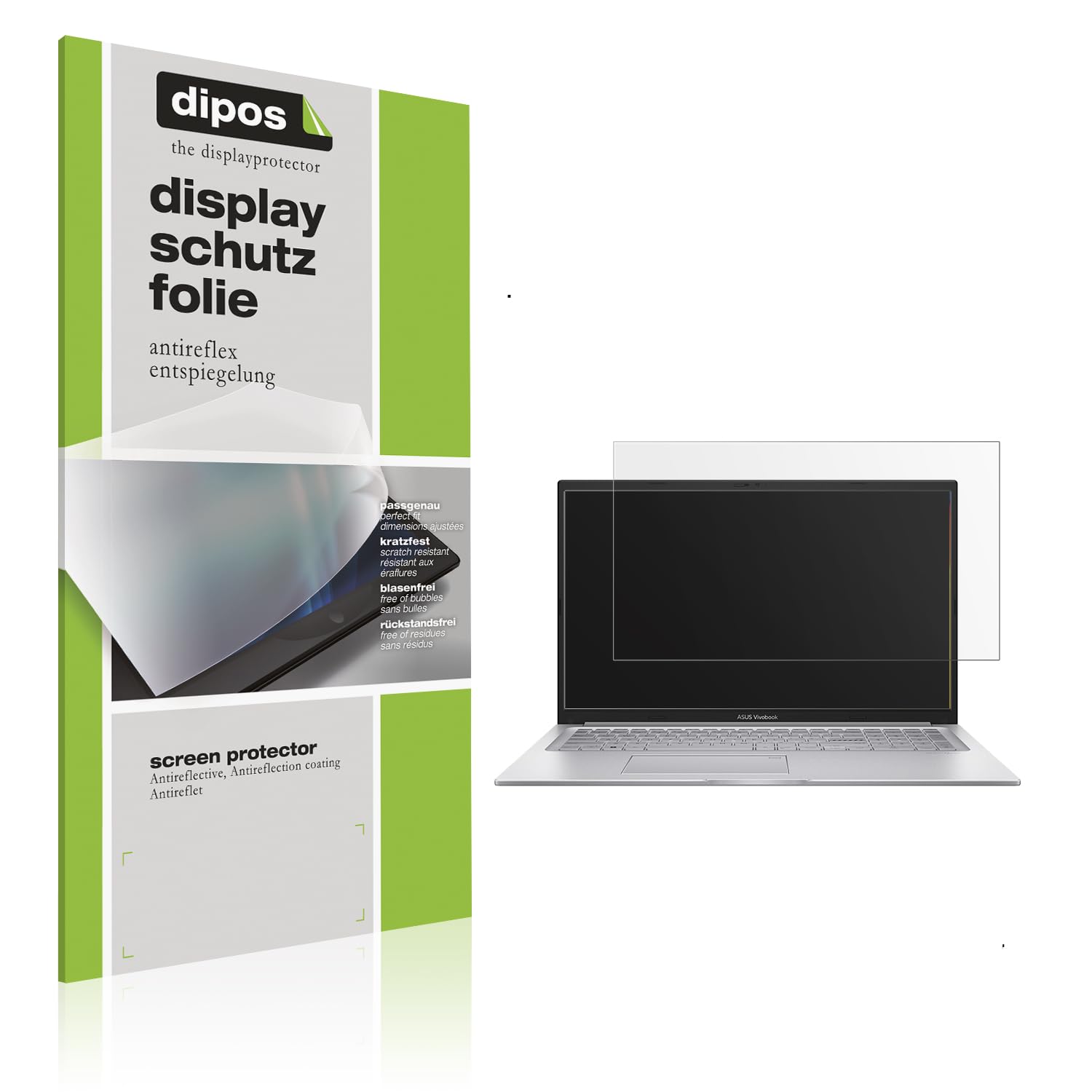dipos 2x Film protection écran mat pour ASUS 17.3 Zoll i1355U
