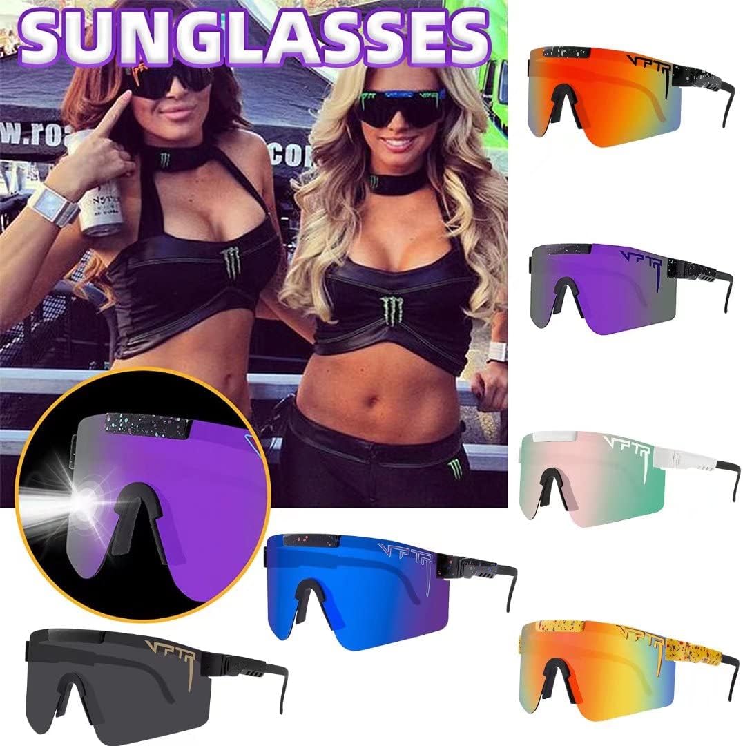 Cycling Pit Sunglasses, Polarized UV400 Vipiers Glasses for Men Women, Baseball Running Fishing Golf Sunglasses : Sports & Outdoors