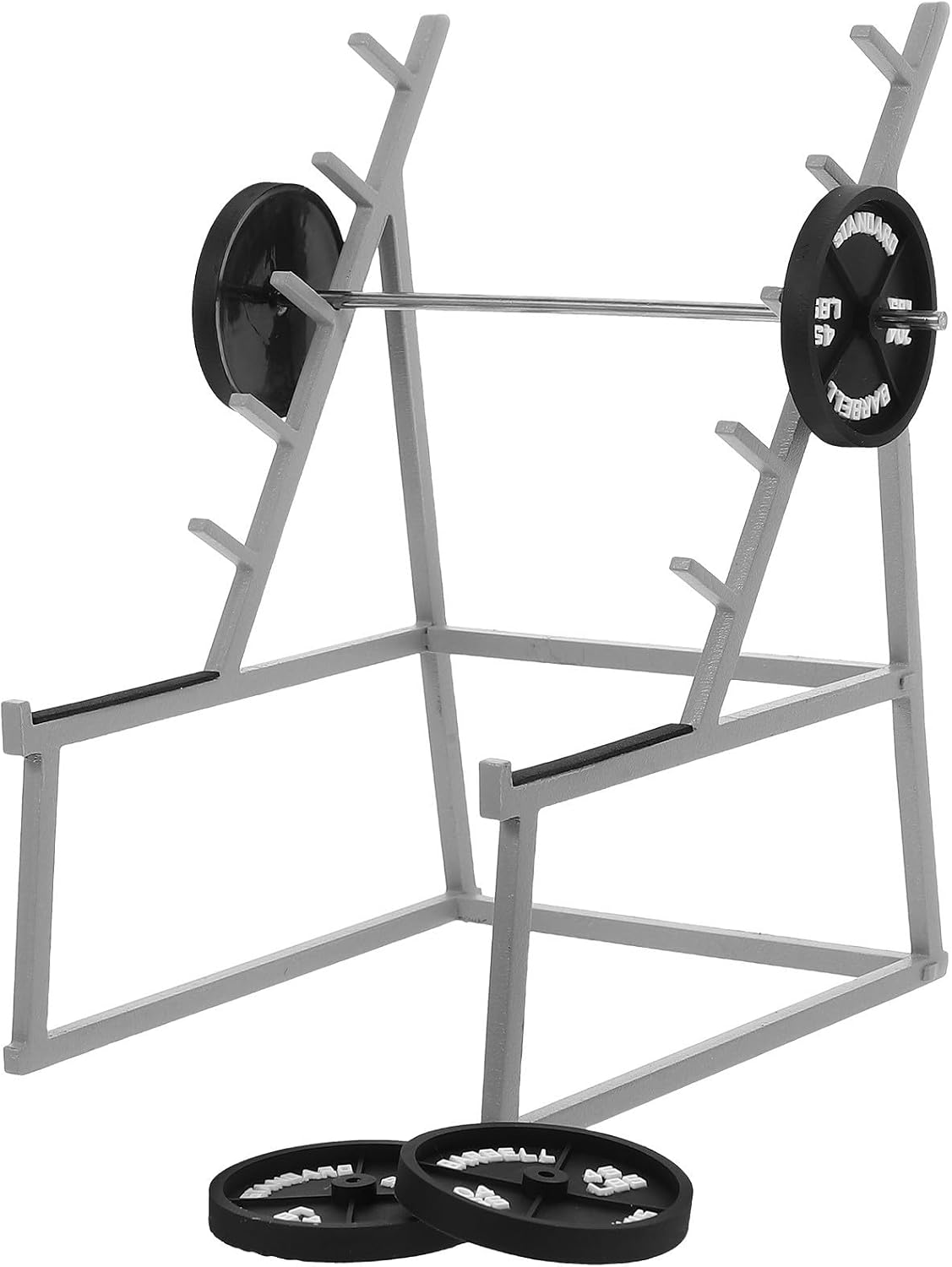 Healifty Weight Rack Pencil Holder for Desk with Iron Barbell Shape, Gym Theme Organizer Maximizing Storage and Organizing Pencils, Office Desk Accessory for Gym Enthusiasts and Men