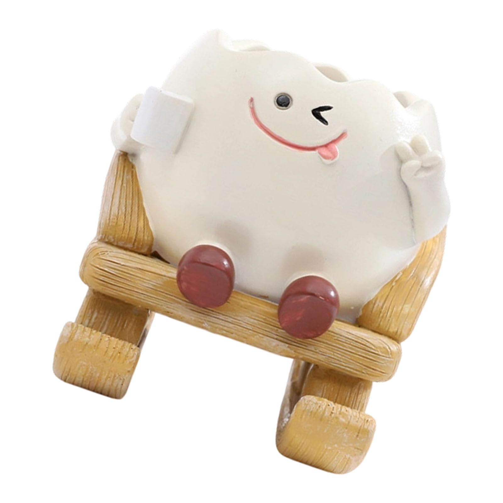 ljhnba Rocking Chair Smiles Face Planter with Drainage Hole Lovely Plant Pots for Indoor Outdoor Plant Unique Funny Flower Pots Small
