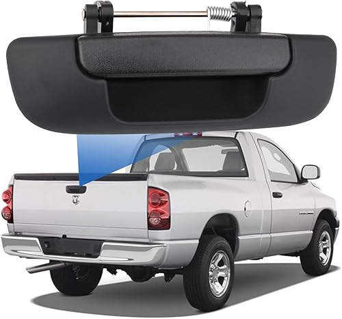 Miniatura 2 de Pestillo de manija del portón trasero para Dodge Ram 1500 2500 3500 2002-2009, sustituye a 80165, 55276237AA, negro