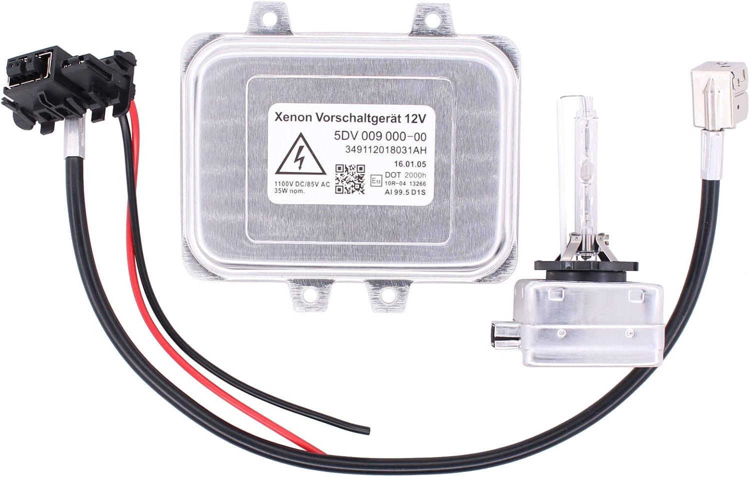 NewYall Xenon Headlight Ballast Control Unit Module with Igniter Harness and D1S Bulb for 528i 535i 530i X6 Escalade Town & Country Sprinter 2500 3500 Azera Equus CLK550 G550 G63 G500