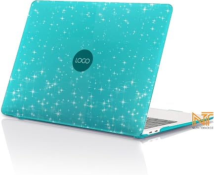 MacBook Air 13.6 M2 A2681 / M3 A3113 / M4 A3240 A3449 ile Uyumlu Simli Tasar m 360 Derece Tam Korumal  Kapak, Koyu Ye il