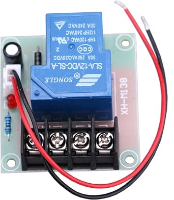 Yeeco 30A High Current 12V Contactor Relay Switch Power Switch DC Power Switching Control Board Control Module Electrical Relay Switches for Cooler Heater Refit Water Heater Control