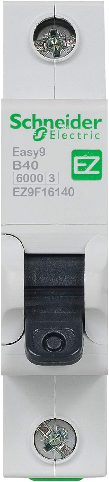 Schneider Electric Easy9 - MCB Miniature Circuit Breaker, 1 Pole, Type B, 6kA Breaking Capacity, 40A, 230V, EZ9F16140