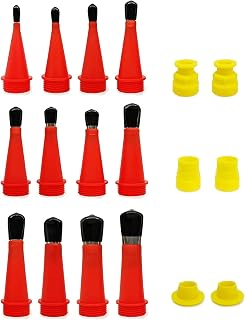 18 Piece Stainless Steel Silicone Caulking Nozzle with Accessory Base and Protective Cover