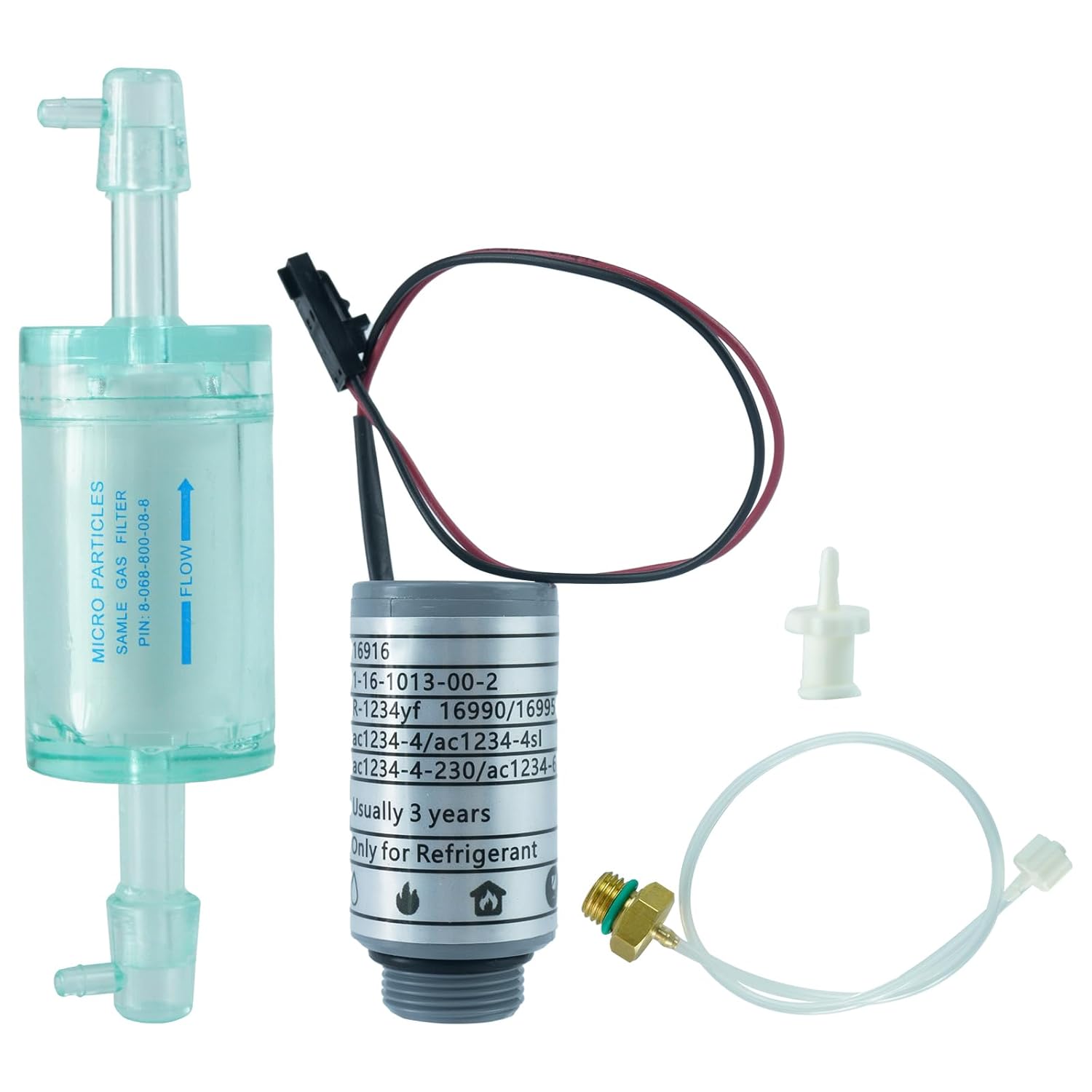 16916 Oxygen Sensor Replacement for robinair R-1234yf Machines & 16990/16995 Refrigerant Identifiers – Compatible with AC1234-4, AC1234-4SL, AC1234-4-230, AC1234-6, AC1234-9(Includes 16106 and 16913)