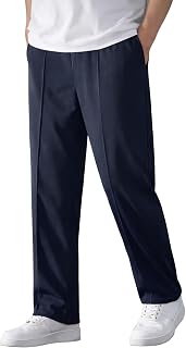 SHODOX® Men’s Relaxed Fit Track Pants with Center Stitch | Twill Lycra Polyester Pants with Pockets | Korean Style Wide Le... Price In India