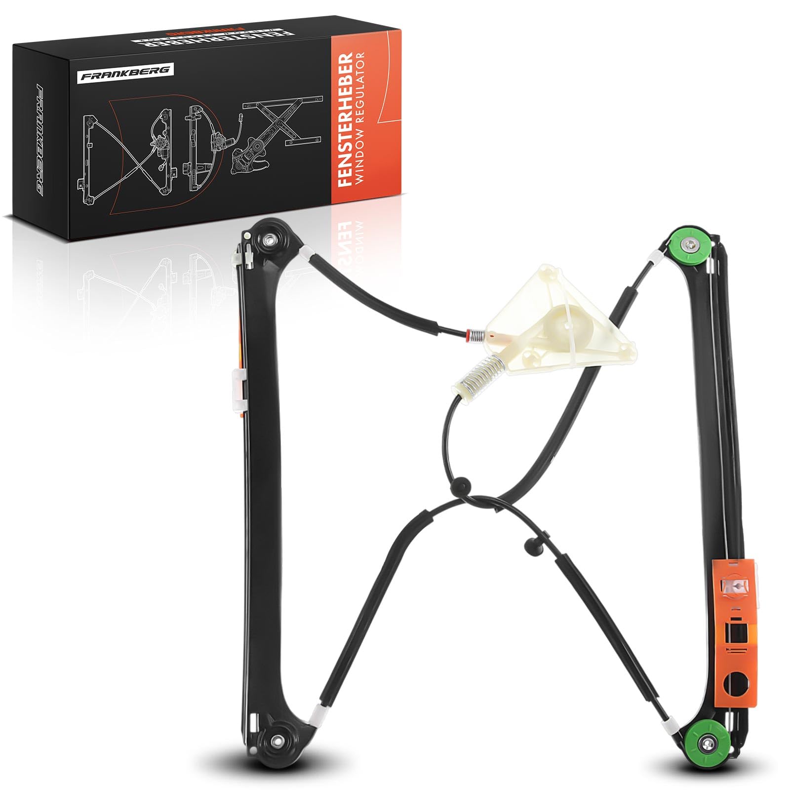 Frankberg Elettrico Alzacristalli senza Motore 4/5-Porte Anteriore sinistro Compatibile con A3 8P1 Tutti i Motori Compatto 2003-2012 8P4837461A