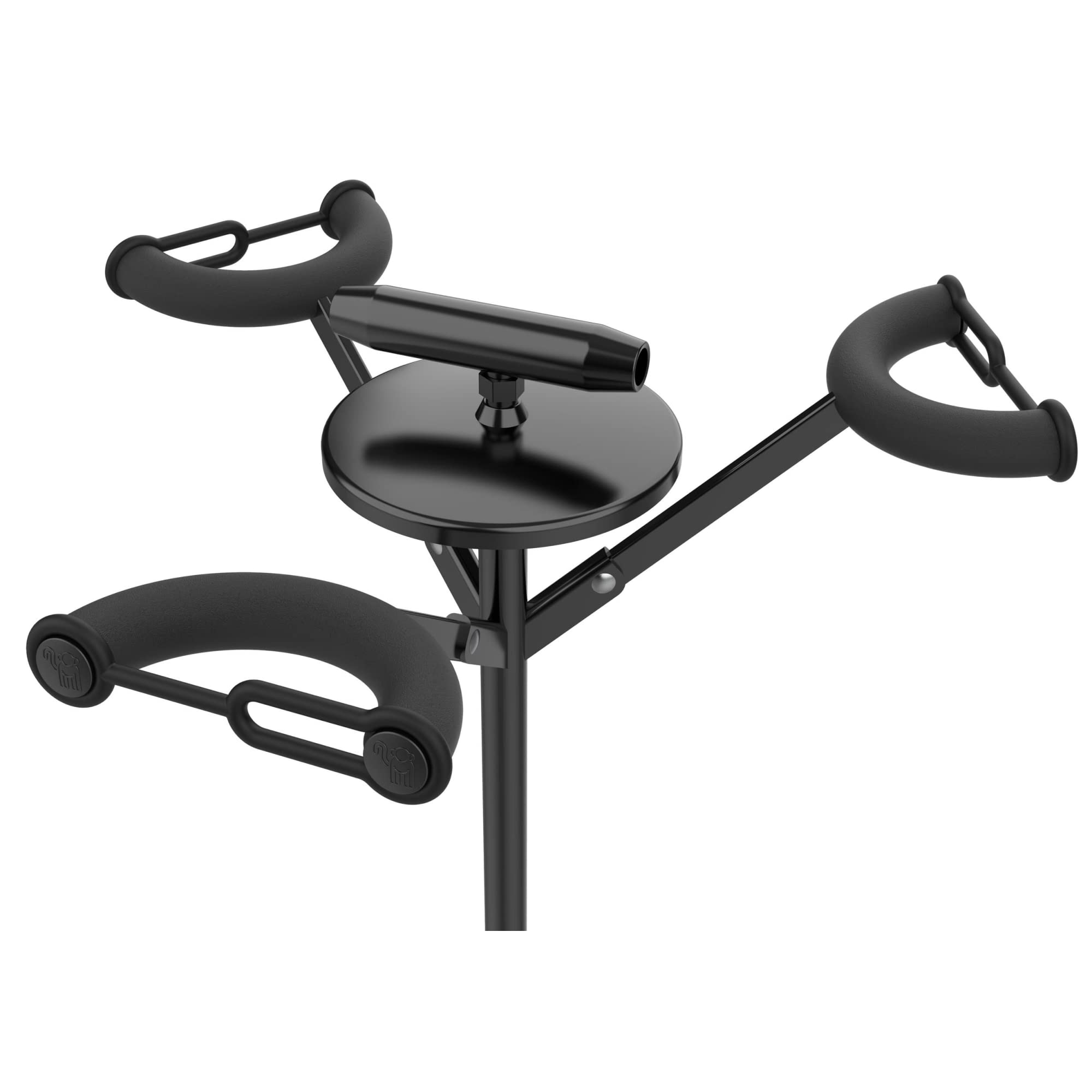 MONKEY LOOP Triple Prime - Universale Stand per 3 Chitarre o Bassi - Supporto da Terra per Chitarra Elettrica, Acustica e Basso Elettrico - Struttura Robusta - Regolabile in Altezza e Pieghevole