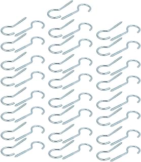 New Lon0167 6.45mm Dia Thread 105mm Length Zinc Plated Self-Tapping Eye Screw Hook 50pcs(6,45mm Ã˜ Gewinde 105mm LÃ¤nge verzinktes selbstschneidendes Ã–senschraubhaken 50st