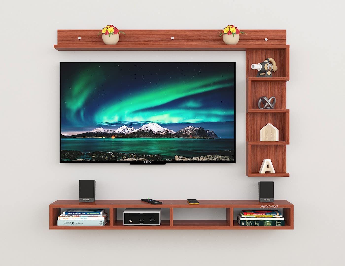 ProductUnique Engineered Wood TV Entertainment Unit TV with