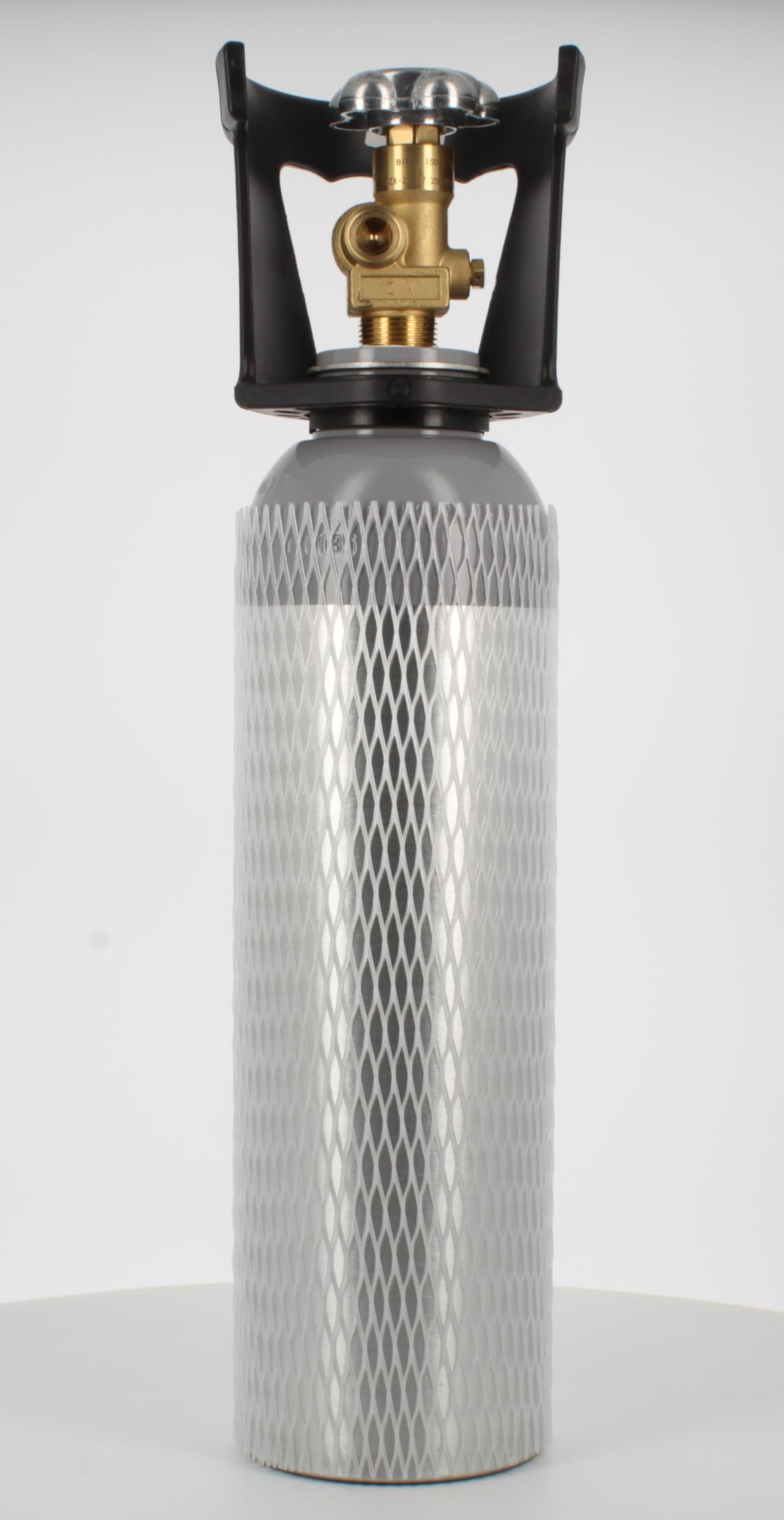 Bouteille Co2 de 2 kg en aluminium entièrement rechargeable avec valve résiduelle spéciale pour gazage alimentaire et gazeurs