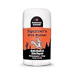 Squirrel\'s Nut Butter Anti Chafe Stick w/Frankincense & Lavender | All Natural Chafe Prevention & Skin Care for Athletes, Runners & Adventurers | Thighs, Arms, Pack Straps & More | 1.7 oz