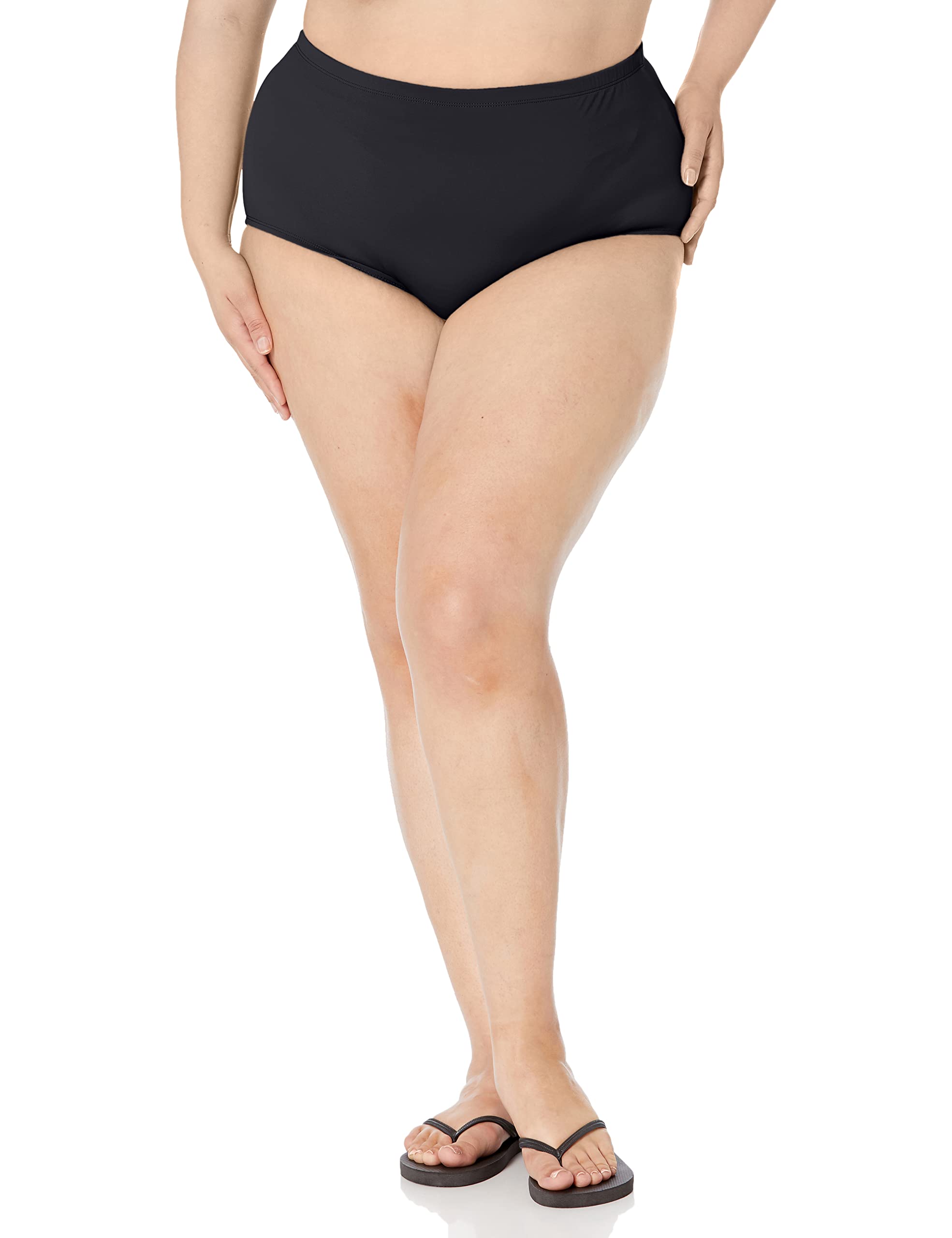 maxine of hollywood Women's Plus-Size Solid Tricot Full Bikini Bottom-picture-19