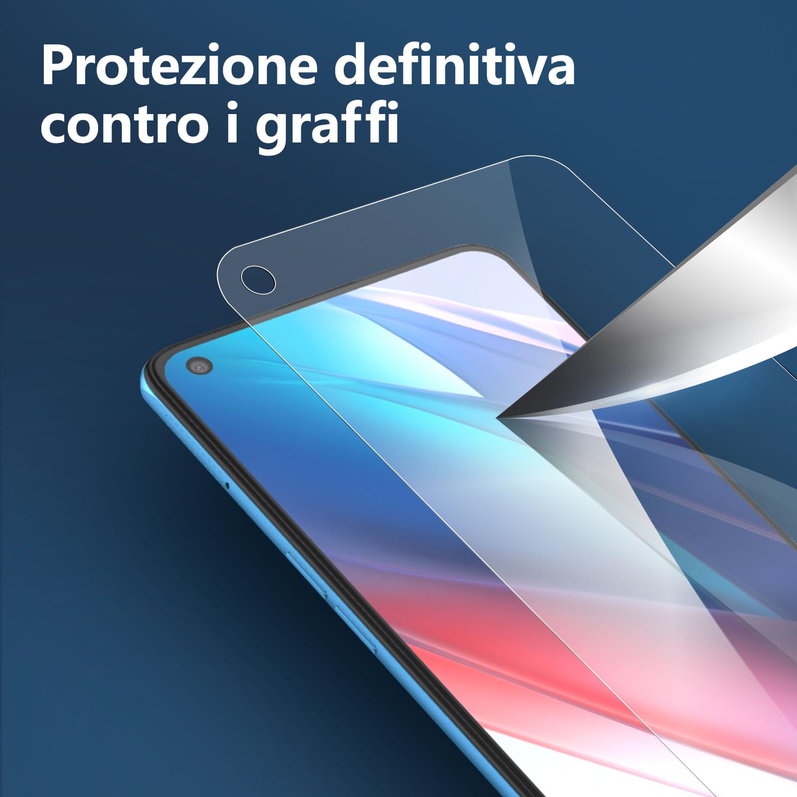 TingYR Vetro Temperato Per Oppo Find X3 Lite – 2 Pezzi, Durezza 9H, Anti Graffio E Anti Impronte