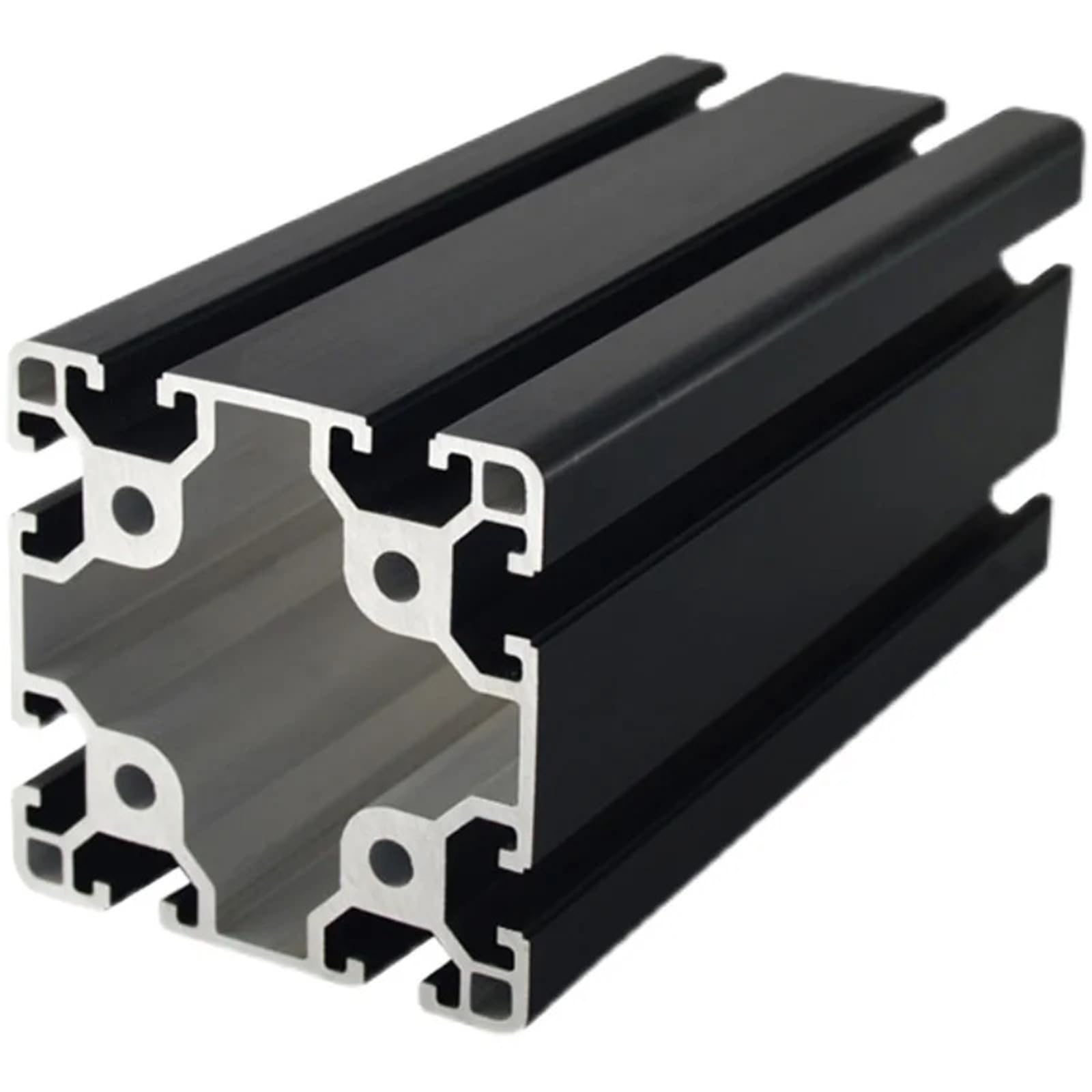 GTPBAO Supporti industriali con telaio quadrato in alluminio anodizzato standard europeo 8080, profilo in alluminio da 250 mm e 9,84" di lunghezza Binario estruso(Silver)