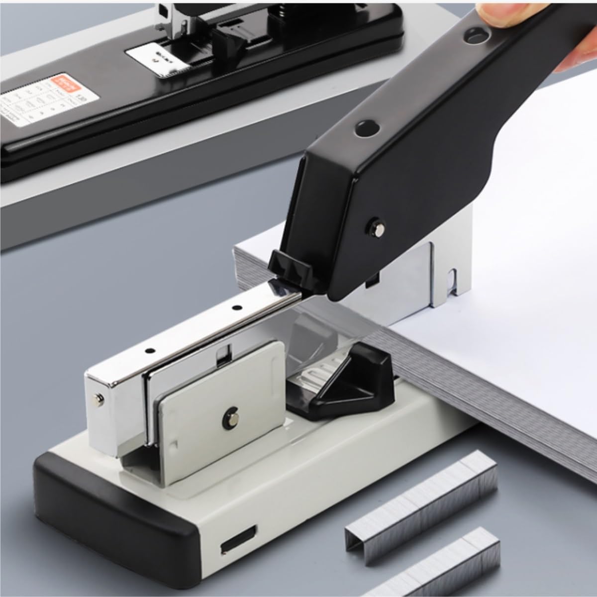 Cucitrice Cucitrice Resistente for Risparmiare Manodopera for Uso Ufficio, Grande Addensata for Studenti, Rilegatura con Punti Metallici, Multifunzionale Forniture Ufficio