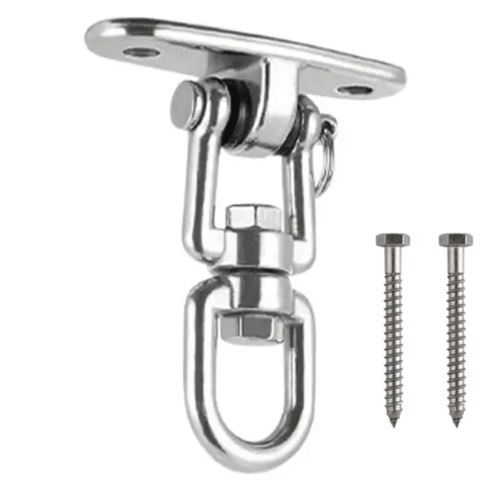 VHcgCGJ Ceiling hook, Accessories Load Bearing Swivel Swing Hanger Ceiling Fixed Plate Trapeze Hook Load-Bearing(B,Self tapping screws)