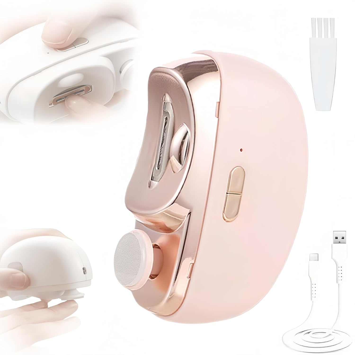 Electric Nail Clipper 3 in1 Automatic Electric Nail Clipper with Polishing for Fingers and Toes Toenail Clippers with