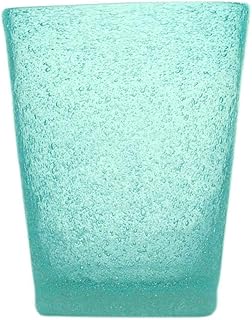 Memento Set 6 Bicchieri Vetro pulegoso Senza Gambo Turquoise
