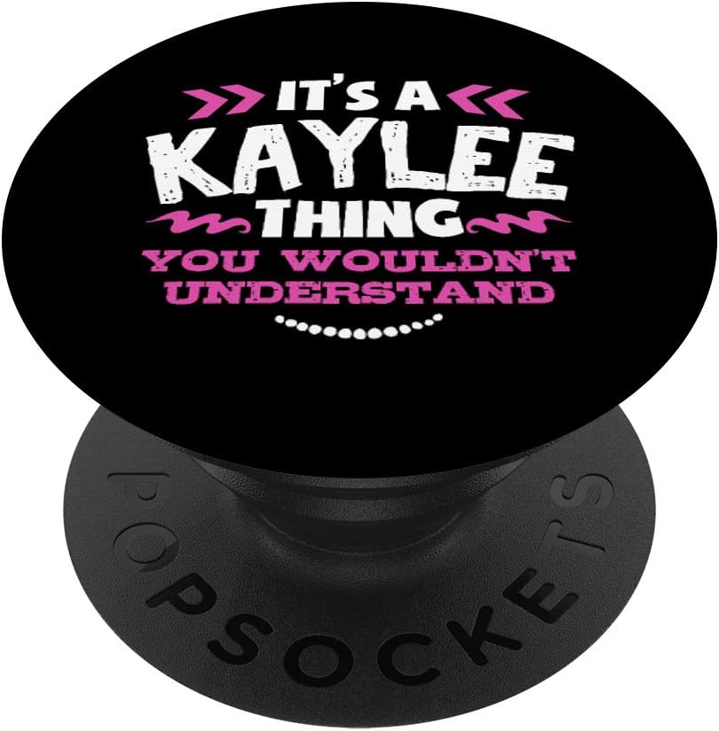 KAYLEE Personalized Custom Pop Socket Girls Birthday Gift PopSockets PopGrip: Swappable Grip for Phones & Tablets